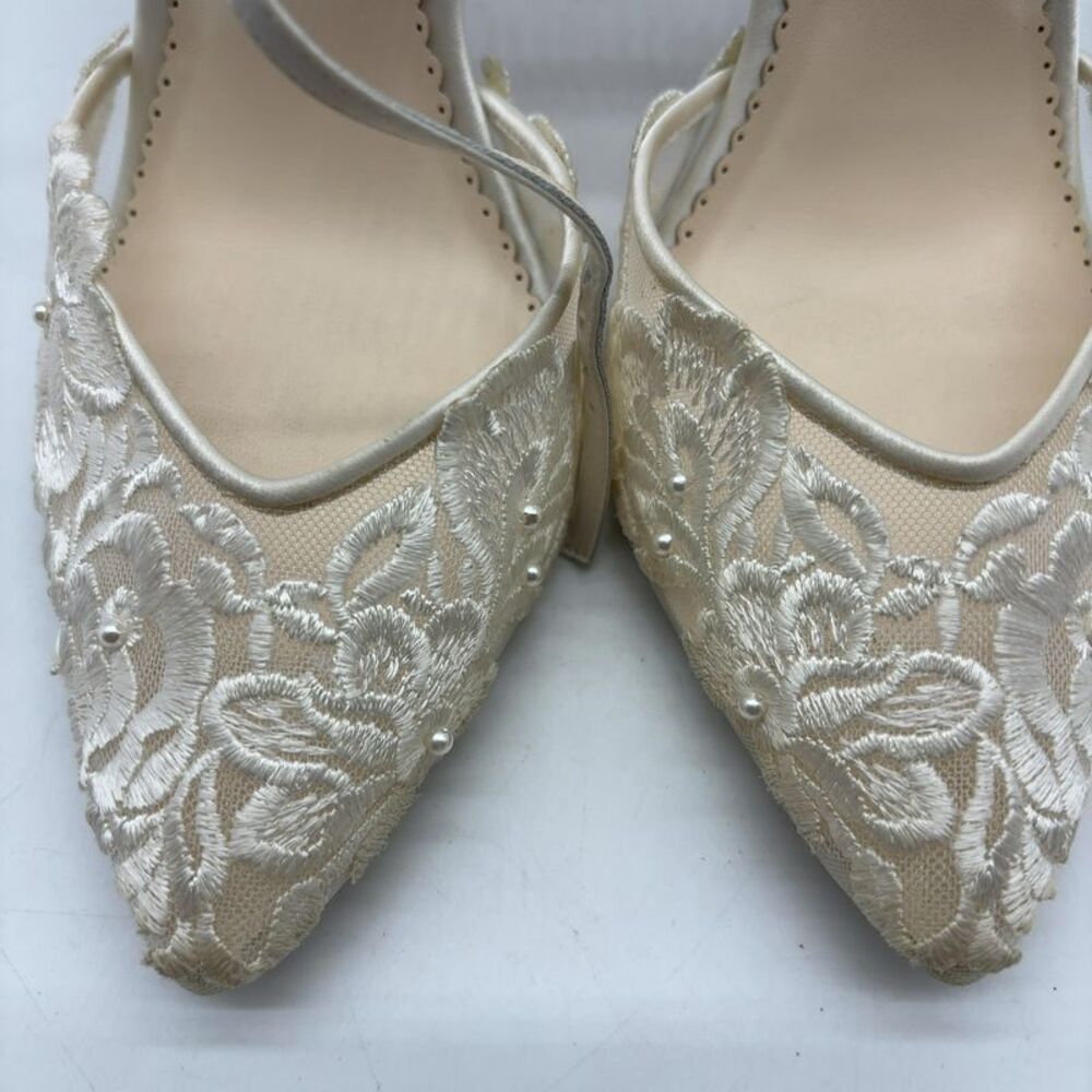Bella Belle Ivory Lace And Pearl Bridal Shoes